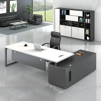 Новая современная офисная мебель новейший офисный стол роскошный дизайн офисного стола генеральный директор исполнительный стол менеджера L образный стол из МДФ