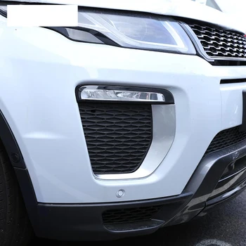 Для Landrover Range Rover Evoque 2016 2017 2018 ABS Серебристый Автомобильный передний противотуманный фонарь, рамка, накладка, наклейка, автомобильные аксессуары