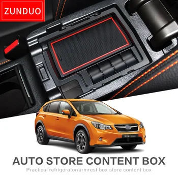 Коробка Центральной консоли автомобиля ZUNDUO для Subaru XV 2012-2017 Аксессуары Коробка для подлокотников Центральный Вторичный контейнер для хранения Органайзеры