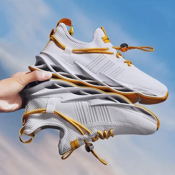2022 Новая мужская повседневная обувь, кроссовки для бега, спортивная летающая тканая, дышащая, удобная, противоскользящая эластичная мужская обувь для тенниса