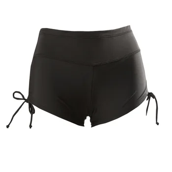 Женские Летние Пляжные Шорты Для Серфинга, Впитывающие Влагу, Быстросохнущие Черные Плавательные Короткие Панталоны Cortos Mujer Shorts 0