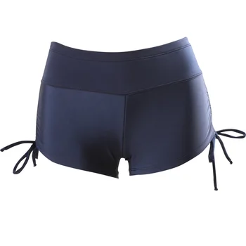Женские Летние Пляжные Шорты Для Серфинга, Впитывающие Влагу, Быстросохнущие Черные Плавательные Короткие Панталоны Cortos Mujer Shorts 1