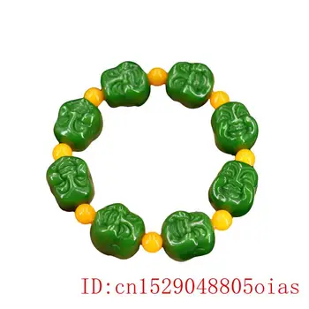 Нефритовый браслет mMaitreya, ювелирные изделия с подвесками, модные подарки, натуральные зеленые бусины из жадеита, браслет-амулет