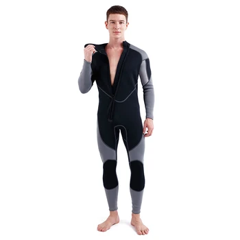 DM01 3 мм неопреновый гидрокостюм для мужчин, водолазный костюм на молнии спереди, костюм для серфинга, костюм для подводного плавания, серфинга с аквалангом, плавания