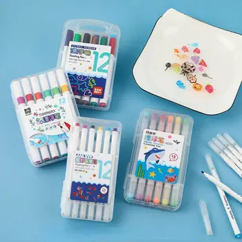 Набор ручек для рисования водой 12 Цветов, Водные Плавающие Каракули, Ручки для раннего художественного образования, Маркеры для доски
