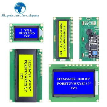 ЖК-модуль Сине-Зеленый Экран Для Arduino 0802 1602 2004 12864 ЖК-символ UNO R3 Mega2560 Дисплей PCF8574T Интерфейс IIC I2C