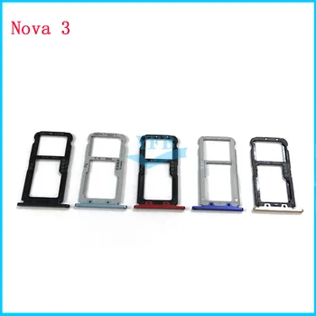 10 шт. для Huawei Nova 3 3E Micro SD Держатель sim-карты Слот Лоток Запасная часть