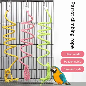 Декоративный практичный попугай, жующий птицу, игрушки для скалолазания, веревочные качели, товары для домашних животных