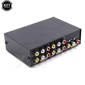 Высококачественный аудио-видео коммутатор AV Swithcer с 2/4/8 портами композитного RCA аудио-видео коммутатора AV Swithcer