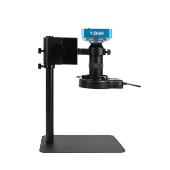 USB 38-мегапиксельный монокулярный микроскоп 130X C-mount объектив со светодиодной подсветкой, цифровой микроскоп с портом HD-MI для ремонта печатных плат