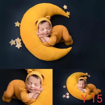 Набор для фотосъемки новорожденных Подушка Moon Star для украшения детской комнаты Детские мягкие плюшевые игрушки Защита головы для сна