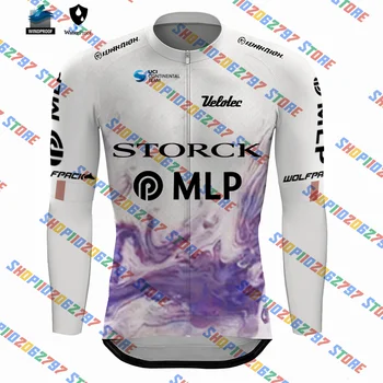Мужская дышащая одежда Team Storck Jersey Pro 2023, длинные рубашки для шоссейных велосипедов, велосипедные топы MTB Maillot Ropa Ciclismo