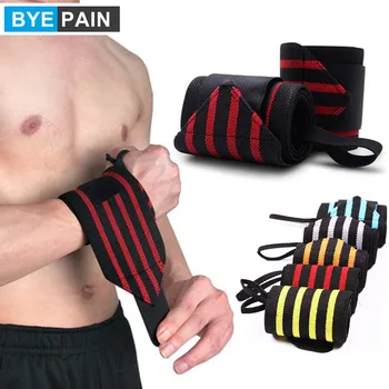 1 пара ремешков для поддержки запястья BYEPAIN - Для мужчин и женщин - Силовые тренировки, тяжелая атлетика, пауэрлифтинг - Поднимайте тяжести