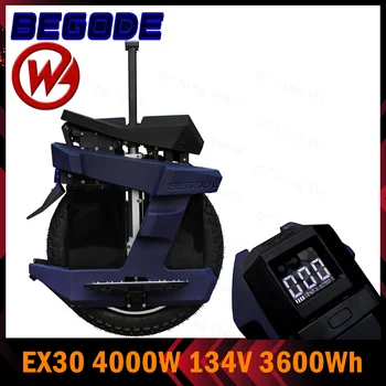 Begode EX30 Электрический Одноколесный велосипед Gotway Расстояние подвески 100 мм EX30 Электрический Одноколесный велосипед EUC 4000 Вт 134 В 3600 Втч Баланс моноколеса