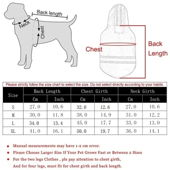 Плащ для домашних собак из искусственной кожи со светоотражающей полосой, Летние водонепроницаемые куртки с капюшоном для собак для маленьких средних собак, износостойкая одежда 5
