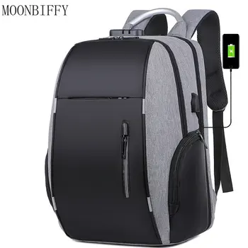 Мужские рюкзаки большой емкости, Противоугонный рюкзак для путешествий с USB-зарядкой, мужские рюкзаки для ноутбука, водонепроницаемые спортивные школьные сумки на открытом воздухе