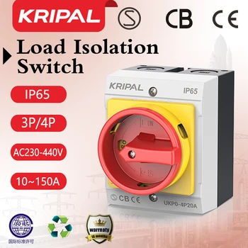 Бесплатная доставка Kripal IP65 Разъединители 40a Изолятор 220 В Высококачественный Электрический Ручной Переключатель Управления