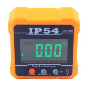 Цифровой электронный уровнемер IP54 4 *90 ° Измеряет Наборы углов, Транспортир с ЖК-подсветкой, Измеритель наклона, Магнитный инклинометр