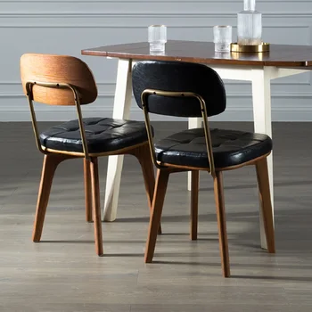 Металлические обеденные стулья в скандинавском стиле Дизайн офисного салона Обеденные стулья Современная Роскошь Мебель для столовой Cadeiras De Jantar WK50CY 3