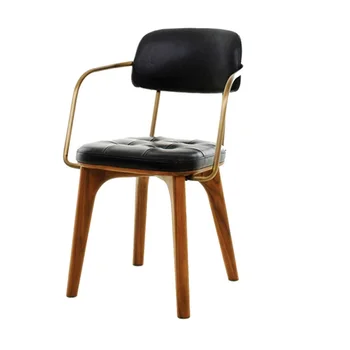 Металлические обеденные стулья в скандинавском стиле Дизайн офисного салона Обеденные стулья Современная Роскошь Мебель для столовой Cadeiras De Jantar WK50CY 5