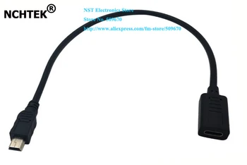 NCHTEK Mini USB2.0 5Pin Штекер К разъему USB Type-C Для зарядки данных, Соединительный кабель около 25 см/1 шт.
