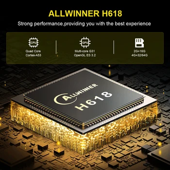 Transpeed Allwinner H618 Android 12 TV BOX Двойной Wifi 32G64G Четырехъядерный Cortex A53 Поддержка 8K Видео 4K BT4.0 Телеприставка 1