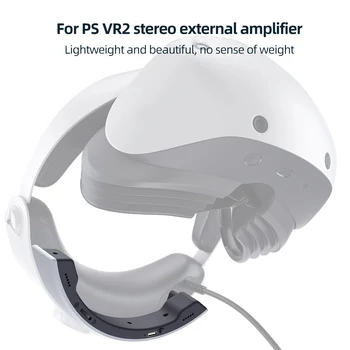Мини-Динамик 3,5 мм Аудиоинтерфейс Портативный Внешний Усилитель Для Шлема Заменяет Оригинальные Наушники с 4-часовым Сроком Службы Батареи для PS VR2