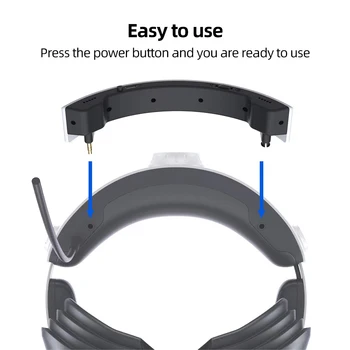 Мини-Динамик 3,5 мм Аудиоинтерфейс Портативный Внешний Усилитель Для Шлема Заменяет Оригинальные Наушники с 4-часовым Сроком Службы Батареи для PS VR2 2