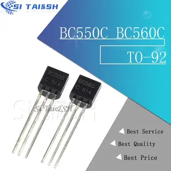 50ШТ BC550C BC560C TO92 Транзистор DIP-3 45V 0.1A TO-92 Новый оригинальный