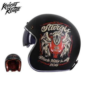 Мужской мотоциклетный шлем мотоциклетный шлем Chopper Мотоциклетный шлем Moto Женский винтажный Ретро мотоцикл Cafe Racer