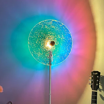 Волна RGB Торшеры для гостиной Освещение Украшения 145 см 40 см Прикроватная тумбочка для спальни Атмосфера Света Современный домашний вертикальный светильник