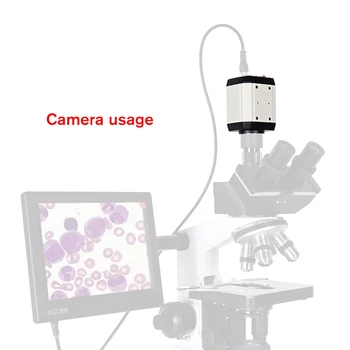 ПЗС-камера для биологического и стереомикроскопа Аксессуары электронная цифровая промышленная камера интерфейс USB VGA CVBS OSL-819 3
