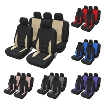 Автомобильные чехлы бордового цвета Universal Fit Combo Set для легковых автомобилей, внедорожников и грузовиков