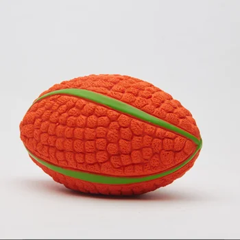 Скрипучие шарики из натурального латекса, мягкие, безопасные и экологически чистые, моющиеся, надувные, интерактивные, играющие в собачий футбол