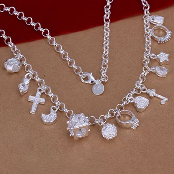 Серебряное ожерелье Nareyo 925 пробы, подвесное ожерелье Duobao для женщин, свадебные украшения-шармы 1
