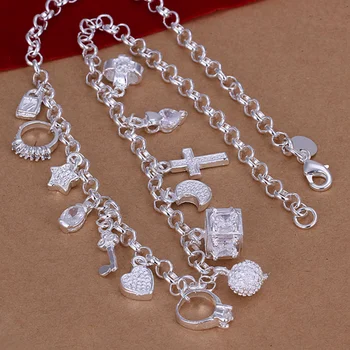 Серебряное ожерелье Nareyo 925 пробы, подвесное ожерелье Duobao для женщин, свадебные украшения-шармы 2