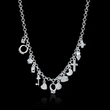 Серебряное ожерелье Nareyo 925 пробы, подвесное ожерелье Duobao для женщин, свадебные украшения-шармы 3