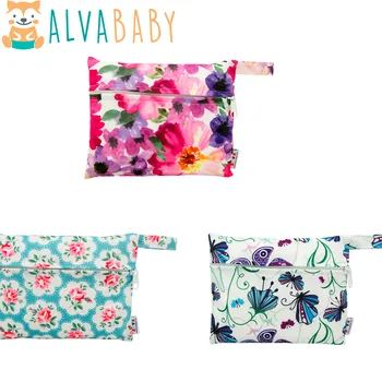 U Pick Alvababy Маленькая мини-влажная сумка многоразового использования для мамы, водонепроницаемая тканевая сумка, модная 15 см x 18 см