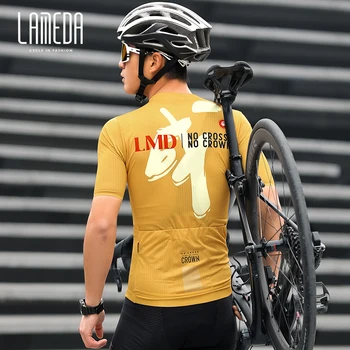 LAMEDA China-Шикарный индивидуальный велосипедный костюм, мужской костюм с коротким рукавом, летний костюм для катания на горных велосипедах, экипировка