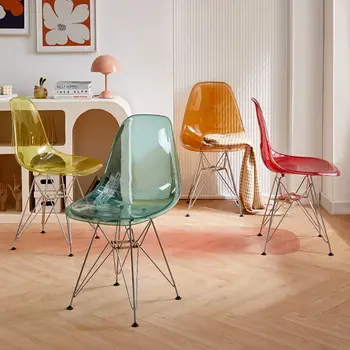 Прозрачные эргономичные обеденные стулья для гостиной, кухни, офиса, салона, стульев для столовой Accent Meuble Nordic Furniture 23GP 4