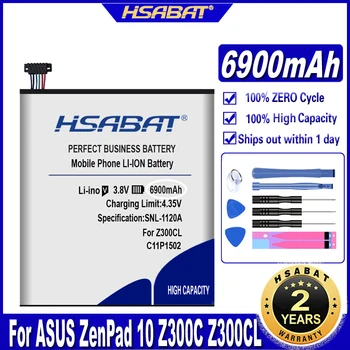 HSABAT 6900 мАч C11P1502 Аккумулятор для ASUS ZenPad 10 Z300C Z300CL Z300CG Z300M P023 P01T 10,1