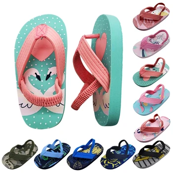 Детская пляжная обувь 2023, летние шлепанцы для малышей, сандалии для маленьких детей с ремешком сзади, обувь для воды для мальчиков и девочек для пляжа и бассейна.