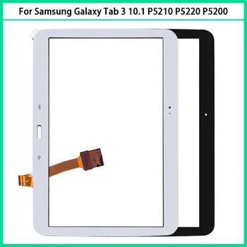 10ШТ Сенсорный экран P5200 для Samsung Galaxy Tab 3 10.1 P5210 P5220 Сенсорная панель Дигитайзер Сенсор Замена передней стеклянной линзы
