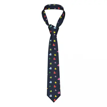 Мужские галстуки Duck из шелка и полиэстера шириной 8 см, галстук для мужских костюмов, аксессуары, галстук для вечеринки