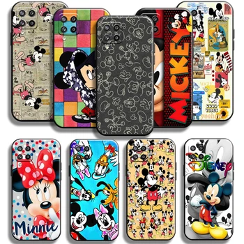 Чехол для телефона Disney Mickey Minnie Mouse для Samsung Galaxy M12, черные чехлы для чехлов Carcasa Funda Cover, мягкая оболочка