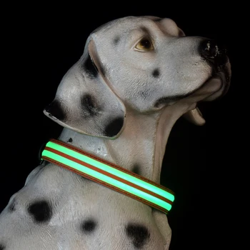 Новые 15 режимов USB Перезаряжаемый светящийся ночью светодиодный ошейник для собак, Непромокаемый мигающий светодиодный ошейник для домашних животных