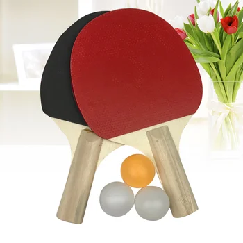 Ракетка для настольного тенниса с резиновым покрытием для начинающих -Доска для настольного тенниса Набор ракеток для настольного тенниса