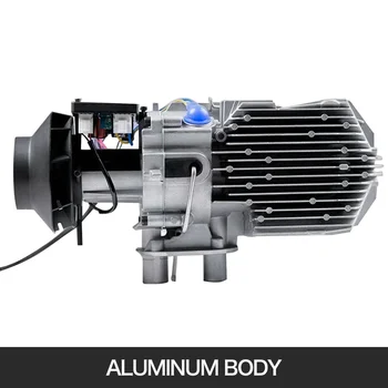 Дизельный нагреватель горячей воды и воздуха автомобильный воздухонагреватель Дизельный воздухонагреватель Глушитель 8000 Вт 10-литровый бак с ЖК-монитором 2