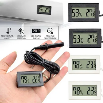 Мини-термометр Гигрометр Электронный Встроенный Цифровой термометр Датчик влажности Электронный термометр приборы для измерения влажности