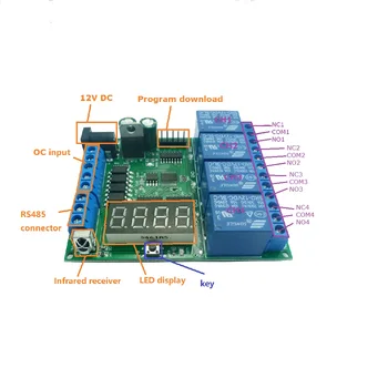 2X Nuvoton MCU N76E003 MCU Development board MS51FB9AE Цифровой Ламповый Светодиодный Релейный Модуль для Реле временной задержки Simple PLC RS485 0